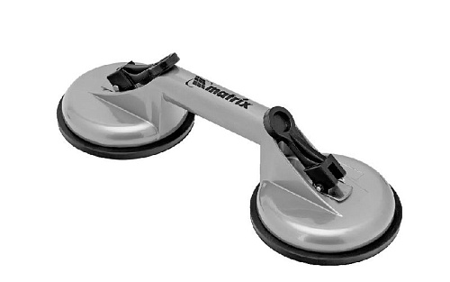 Стеклодомкрат алюминиевый с двумя присосками Matrix Стеклодомкрат алюминиевый с двумя присосками Matrix