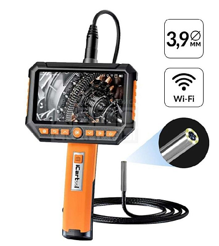 Видеоэндоскоп 5" (1920Х1080), 3,9 мм, 2 мп, сменный зонд, промышленный ICARTOOL IC-V116C Видеоэндоскоп 5" (1920Х1080), 3,9 мм, 2 мп, сменный зонд, промышленный ICARTOOL IC-V116C