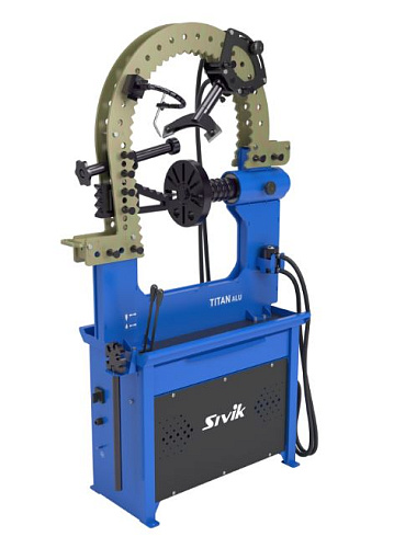 Станок для правки литых дисков (от 12" до 24"), 380 В, 2 цилиндра SIVIK Titan ALU Компакт Станок для правки литых дисков (от 12" до 24"), 380 В, 2 цилиндра SIVIK Titan ALU Компакт