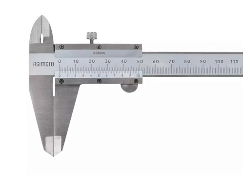 Штангенциркуль ШЦ-I-100 (0,02) со сборной рамой ASIMETO Штангенциркуль ШЦ-I-100 (0,02) со сборной рамой ASIMETO
