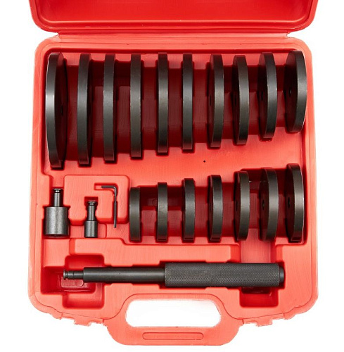 Набор оправок для выпрессовки подшипников, втулок, сальников 70-150 мм, 22 предм ROSSVIK Набор оправок для выпрессовки подшипников, втулок, сальников 70-150 мм, 22 предм ROSSVIK