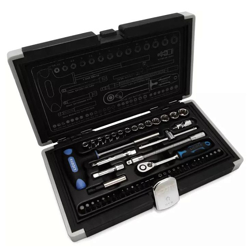 Набор головок торцевых 4-14 мм (1/4") Super Lock, 50 предм. Licota Набор головок торцевых 4-14 мм (1/4") Super Lock, 50 предм. Licota