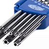 Набор ключей TORX угловых Т10-Т50 (9 шт) экстрадлинные с отверстием Licota Набор ключей TORX угловых Т10-Т50 (9 шт) экстрадлинные с отверстием Licota