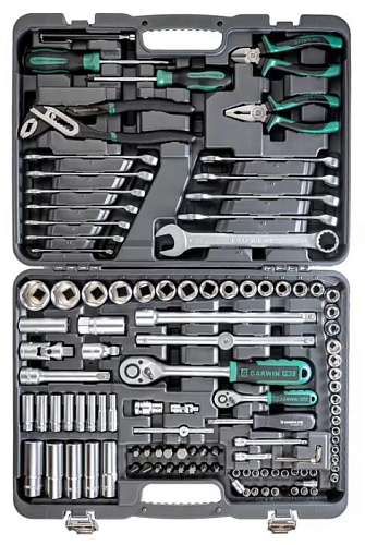 Набор инструмента 115 предм (1/4", 1/2") GARWIN Набор инструмента 115 предм (1/4", 1/2") GARWIN