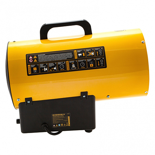 Пушка тепловая газовая 10,0 кВт, 300м.куб/час, 0,7кг/ч Denzel GHG-10 Пушка тепловая газовая 10,0 кВт, 300м.куб/час, 0,7кг/ч Denzel GHG-10