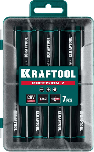 Набор отверток для точной механики 7 шт KRAFTOOL Precision Набор отверток для точной механики 7 шт KRAFTOOL Precision
