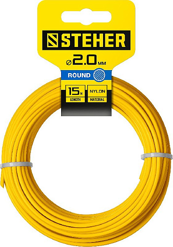 Леска для триммера КРУГ 2.0 мм 15 м STEHER КРУГ Леска для триммера КРУГ 2.0 мм 15 м STEHER КРУГ