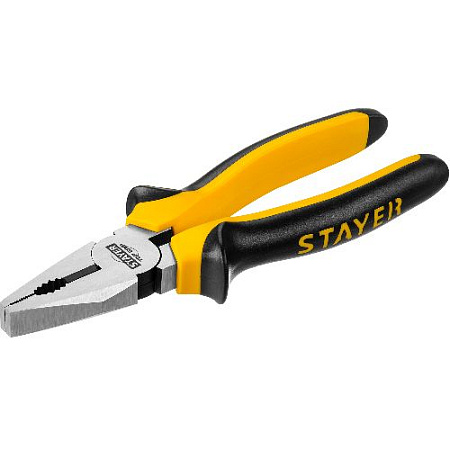 Плоскогубцы комбинированные 180 мм маслобензостойкие рукоятки STAYER TOPGrip Плоскогубцы комбинированные 180 мм маслобензостойкие рукоятки STAYER TOPGrip