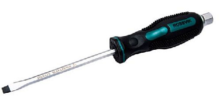 Отвертка с прямым шлицем ударная SL6.0 125 мм S2 ROSSVIK Отвертка с прямым шлицем ударная SL6.0 125 мм S2 ROSSVIK