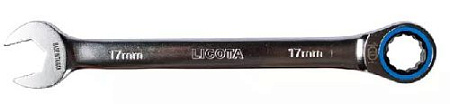 Ключ комбинированный трещоточный 17 мм 100 зубьев CrV Licota Ключ комбинированный трещоточный 17 мм 100 зубьев CrV Licota