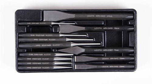 Набор ударно-режущего инструмента 13 предм., CrV в ложементе Licota Набор ударно-режущего инструмента 13 предм., CrV в ложементе Licota