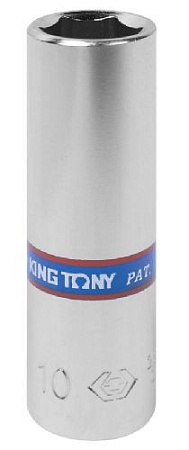 Головка торцевая глубокая 1/4" 10 мм, 6 гр., KING TONY 223510M Головка торцевая глубокая 1/4" 10 мм, 6 гр., KING TONY 223510M