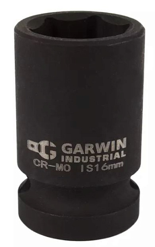 Головка торцевая ударная 1/2" 24 мм, 6 гр. GARWIN Головка торцевая ударная 1/2" 24 мм, 6 гр. GARWIN