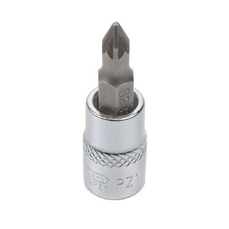 Головка торцевая со вставкой 1/4" PZ1, 37 мм Licota Головка торцевая со вставкой 1/4" PZ1, 37 мм Licota
