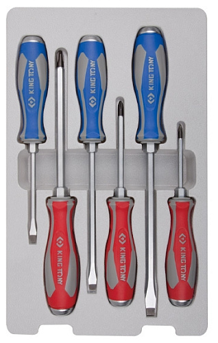 Набор отверток ударных 6 шт. в ложементе KING TONY Набор отверток ударных 6 шт. в ложементе KING TONY
