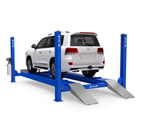 Подъемник 4-стоечный 6,5 т сх-разв, пневмогидравлическая траверса 3,6 т SIVIK ПГА-6500/4 Подъемник 4-стоечный 6,5 т сх-разв, пневмогидравлическая траверса 3,6 т SIVIK ПГА-6500/4