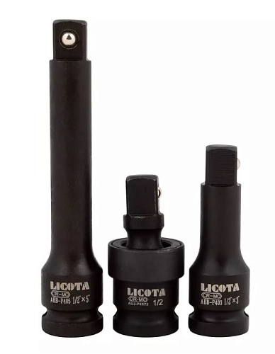 Гайковерт пневматический 1/2" 1085 Нм (113 Кгм) с набором 42 предм. в ложементе Licota Гайковерт пневматический 1/2" 1085 Нм (113 Кгм) с набором 42 предм. в ложементе Licota