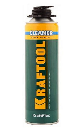Очиститель монтажной пены 500 мл KRAFTFLEX PREMIUM CLEANER Очиститель монтажной пены 500 мл KRAFTFLEX PREMIUM CLEANER