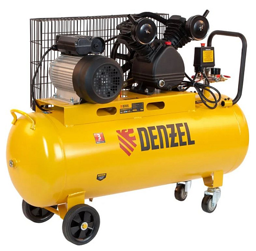 Компрессор масляный ременной 100 л, 2,2 кВт, 370 л/мин, 8 бар, 230 В Denzel BCV2200/100 Компрессор масляный ременной 100 л, 2,2 кВт, 370 л/мин, 8 бар, 230 В Denzel BCV2200/100