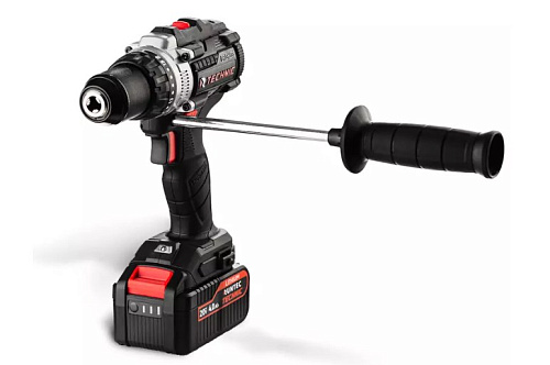 Дрель-шуруповерт аккумуляторная ударная 20 В, 100 Нм, 2*4 Ач, бесщет. двиг. в кейсе RUNTEC TECHNIC Дрель-шуруповерт аккумуляторная ударная 20 В, 100 Нм, 2*4 Ач, бесщет. двиг. в кейсе RUNTEC TECHNIC