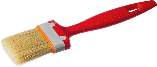 Кисть плоская 50 мм (2") светлая натуральная щетина, пластмассовая ручка ЗУБР Кисть плоская 50 мм (2") светлая натуральная щетина, пластмассовая ручка ЗУБР