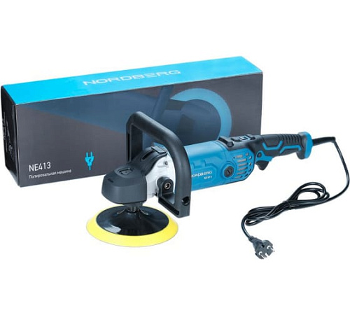 Машина полировальная 180 мм, 600-3500 об/мин, 1300Вт NORDBERG NE413 Машина полировальная 180 мм, 600-3500 об/мин, 1300Вт NORDBERG NE413
