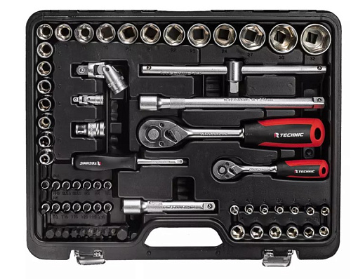 Набор инструмента 82 предм. (1/4", 1/2") кейс RUNTEC TECHNIC Набор инструмента 82 предм. (1/4", 1/2") кейс RUNTEC TECHNIC