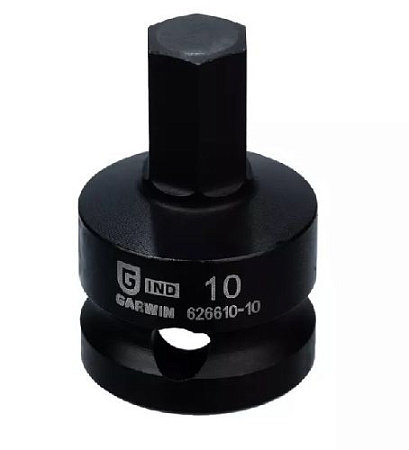 Головка торцевая ударная HEX 1/2" H10 мм L=38 мм Garwin Головка торцевая ударная HEX 1/2" H10 мм L=38 мм Garwin