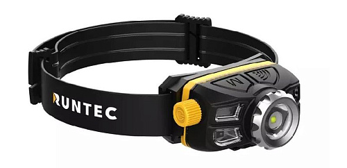 Фонарь налобный аккумуляторный 400 лм, бесступенчатая регулировка RUNTEC Фонарь налобный аккумуляторный 400 лм, бесступенчатая регулировка RUNTEC