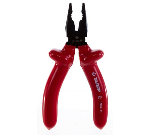 Плоскогубцы комбинированные диэлектрические 160 мм (до 1000 В) ЗУБР Электрик Плоскогубцы комбинированные диэлектрические 160 мм (до 1000 В) ЗУБР Электрик