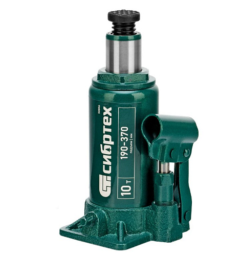 Домкрат бутылочный 10 т 190-370 мм Сибртех Домкрат бутылочный 10 т 190-370 мм Сибртех