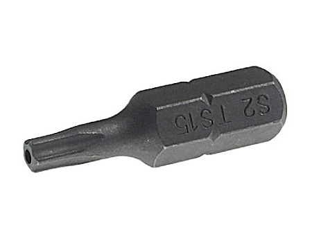 Бита TS 15 L=25 мм (1/4" HEX) пятилучевая с отверстием JTC Бита TS 15 L=25 мм (1/4" HEX) пятилучевая с отверстием JTC