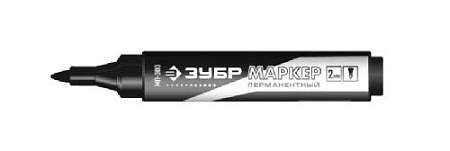 Маркер перманентный заостренный 2-3 мм черный ЗУБР МП-300 Маркер перманентный заостренный 2-3 мм черный ЗУБР МП-300