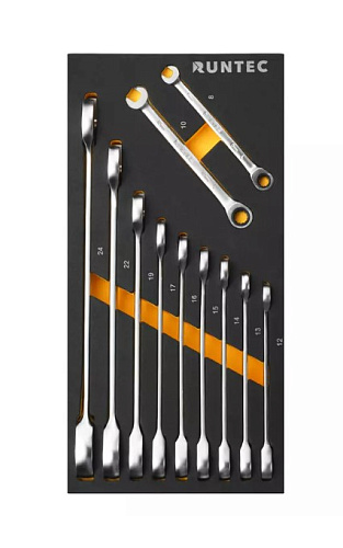 Тележка инструментальная 7 полок, 273 предм, стальная столешница RUNTEC Performance Тележка инструментальная 7 полок, 273 предм, стальная столешница RUNTEC Performance