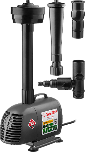 Насос фонтанный для чистой воды, напор 4,2 м, 120 Вт ЗУБР Насос фонтанный для чистой воды, напор 4,2 м, 120 Вт ЗУБР