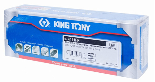 Отвертка ударная с набором бит 6 предм. 5/16" KING TONY Отвертка ударная с набором бит 6 предм. 5/16" KING TONY