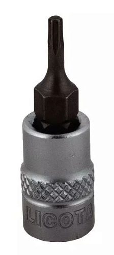 Головка торцевая со вставкой Torx 1/4" T10, 37 мм Licota Головка торцевая со вставкой Torx 1/4" T10, 37 мм Licota