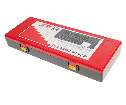 Набор головок торцевых ударных (3/8") 6 гр., 19 предм, ложемент-кейс JTC Набор головок торцевых ударных (3/8") 6 гр., 19 предм, ложемент-кейс JTC