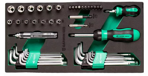 Набор инструмента 21 предм. (1/4") 6-гран. в ложементе EVA GARWIN PRO Набор инструмента 21 предм. (1/4") 6-гран. в ложементе EVA GARWIN PRO