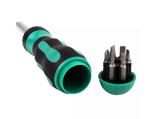 Отвертка трещоточная с набором бит, 8 пр. GARWIN PRO Отвертка трещоточная с набором бит, 8 пр. GARWIN PRO