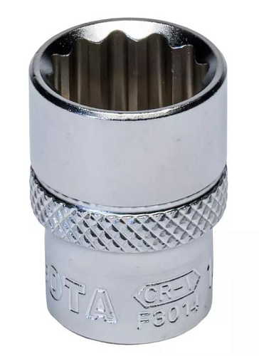 Головка торцевая 3/8" 14 мм, 12 гр., CrV Licota Головка торцевая 3/8" 14 мм, 12 гр., CrV Licota