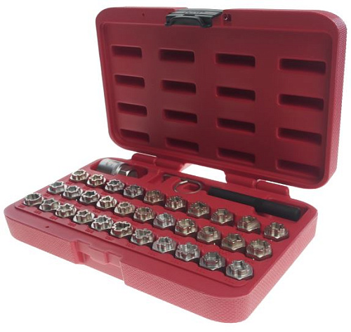 Набор головок для секретных болтов Mercedes Benz 35 предм JTC Набор головок для секретных болтов Mercedes Benz 35 предм JTC