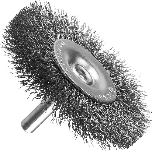 Щетка дисковая 63 мм для дрели, витая стальная проволока 0,3 мм ЗУБР Щетка дисковая 63 мм для дрели, витая стальная проволока 0,3 мм ЗУБР
