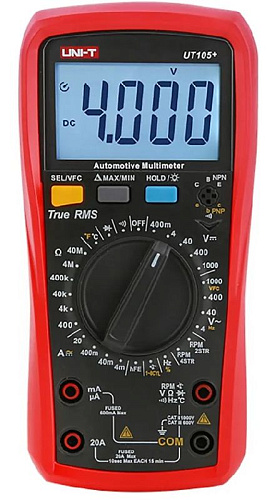 Мультиметр цифровой автомобильный UNI-T UT105+ Мультиметр цифровой автомобильный UNI-T UT105+