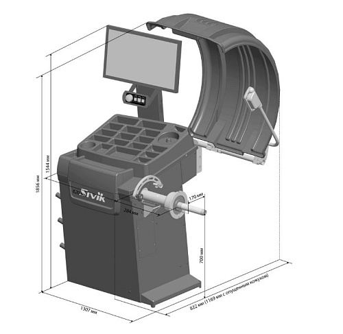 Станок балансировочный SIVIK Galaxy Plus Станок балансировочный SIVIK Galaxy Plus