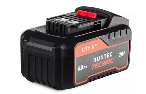 Аккумуляторная батарея 20 В, Li-Ion, 6 Ач RUNTEC TECHNIC Аккумуляторная батарея 20 В, Li-Ion, 6 Ач RUNTEC TECHNIC