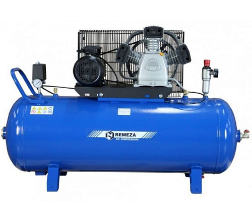 Компрессор масляный ременной 200 л, 3,0 кВт, 580 л/мин, 10 бар, 380 В Remeza СБ 4/С-200.LB 40 Компрессор масляный ременной 200 л, 3,0 кВт, 580 л/мин, 10 бар, 380 В Remeza СБ 4/С-200.LB 40