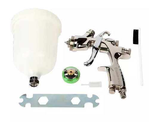 Краскопульт с верхним бачком 600 мл, HVLP, дюза 1,3 мм GARWIN PRO Краскопульт с верхним бачком 600 мл, HVLP, дюза 1,3 мм GARWIN PRO
