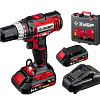 Дрель-шуруповерт аккумуляторная 14,4 В, 35 Нм, 2*2 Ач, патрон 13 мм в кейсе ЗУБР Мастер Дрель-шуруповерт аккумуляторная 14,4 В, 35 Нм, 2*2 Ач, патрон 13 мм в кейсе ЗУБР Мастер