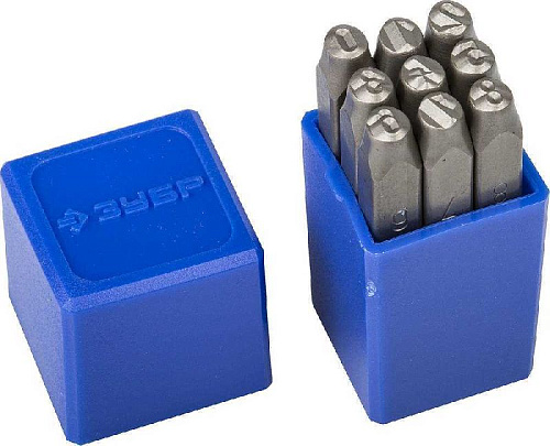 Клейма цифровые № 5 ЗУБР Профессионал Клейма цифровые № 5 ЗУБР Профессионал